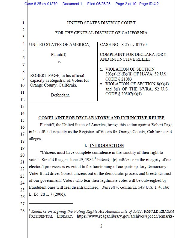 Trump's Shocking Lawsuit: Non-Citizens on Voter Rolls? —  Trump voter fraud lawsuit, Orange County election integrity, federal election law violations