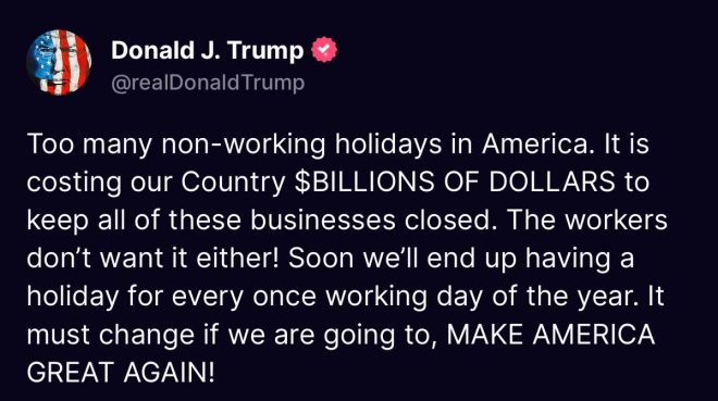 Trump's Shocking Take: Too Many Federal Holidays? — federal holidays debate, Trump comments on holidays, Juneteenth controversy