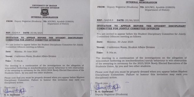 UI's Disciplinary Action: Silence or Stand for Justice? — University of Ibadan Student Protests, Disciplinary Action Against Students 2025, Rising Education Costs Nigeria