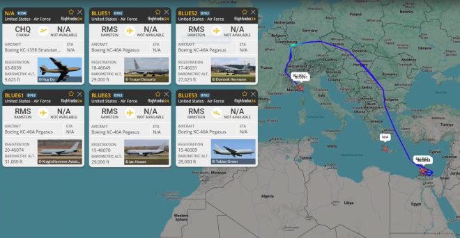 U.S. Air Force Tankers Surge: War Imminent in the Middle East? — U.S. Air Force Tanker Fleet 2025, Middle East Military Operations, Egyptian Airspace Aerial Movement
