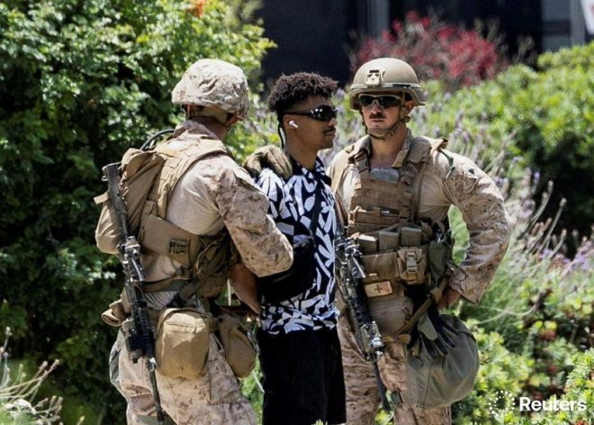 U.S. Marines Arrest Civilian in LA: A New Era Begins? — U.S. Military Civilian Detention, Federal Security Operations Los Angeles, Marine Corps Law Enforcement 2025