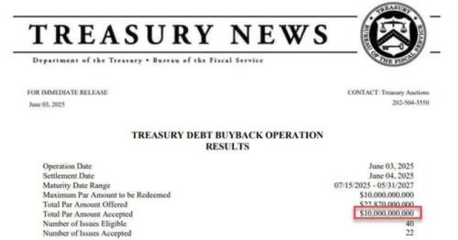 US Treasury's Shocking $10B Debt Purchase Sparks Outrage! —  US Treasury debt news, record government borrowing 2025, cash flow stimulus strategies