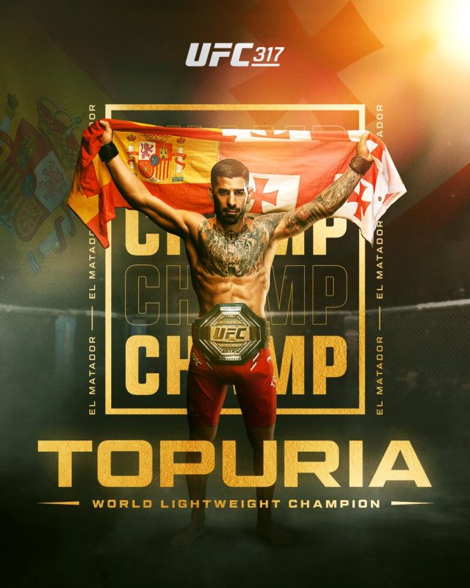 Unstoppable Topuria Shocks World, KO’s Oliveira for Title! UFC317 — HE IS UNSTOPPABLE, Topuria Ilia KO victory, UFC lightweight champion 2025