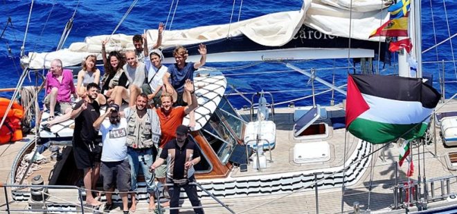 Volunteers Abducted: Is Israel Ignoring Global Outcry? — Freedom Flotilla news, Israeli forces kidnapping, Madleen volunteers safety