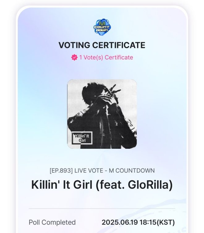 Vote Now: Is "Killin' It Girl" Worth the Hype? — Mnet voting system, K-pop live voting 2025