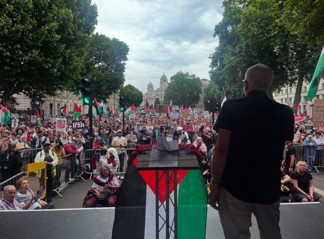 "World Leaders Ignoring Genocide in Gaza: Campaigners Demand Action Now!" — Stop genocide Gaza, End government complicity, Arming Israel campaign