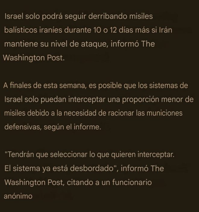 ¿Se Acaba el Poder de Israel para Frenar a Irán? — misiles balísticos Irán, crisis de municiones en Israel, ataques aéreos en Medio Oriente
