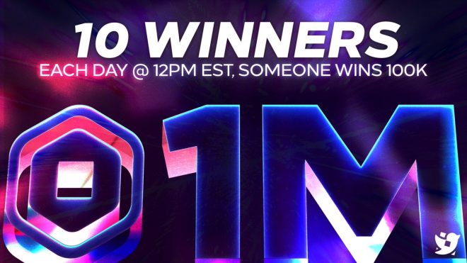 1M Followers Celebration: Win Your Share of 1M Robux! — Robux giveaway, social media contest, win free Robux 2025