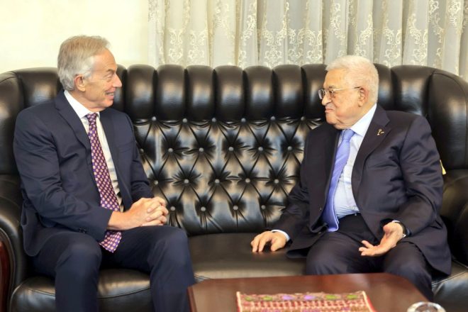 "Abbas demands Hamas surrender weapons & hostages in Blair meeting" — Palestinian leader, Tony Blair meeting, Hamas hostages release, Middle East diplomacy, Mahmoud Abbas demands, Jordan summit, Palestinian conflict resolution, Tony Blair mediation, Hamas disarmament, Middle East peace talks.