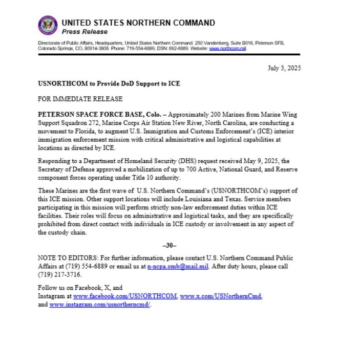 BREAKING: 200 Marines Deploy to Florida for Immigration Crackdown! — military deployment Florida immigration enforcement, Marines support immigration operations 2025, Florida border security military assistance