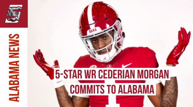BREAKING: Alabama Lands Controversial 5⭐️ WR Cederian Morgan! — 5⭐️ wide receiver commitment, Alabama football recruiting news, top high school football prospects 2025