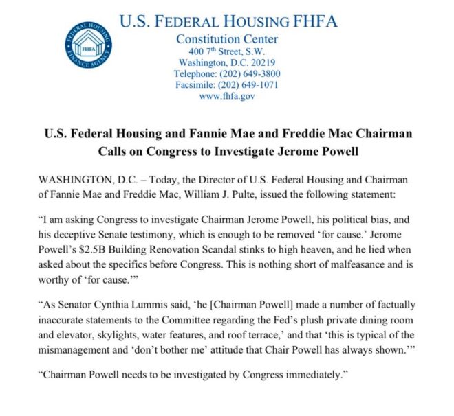 BREAKING: Congress Must Probe Powell's Rate Manipulation! —  Federal Reserve accountability, housing market crisis 2025, Congress investigate interest rates