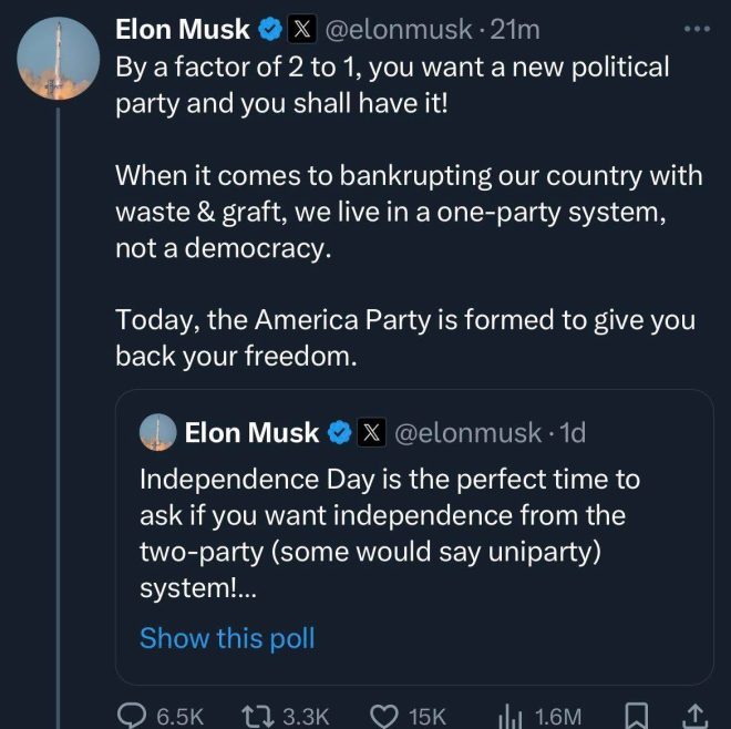 "BREAKING: Elon Musk Launches America Party - Is the Tech Billionaire Plotting a Political Takeover?" — Elon Musk political party, America Party news, Musk forms new party