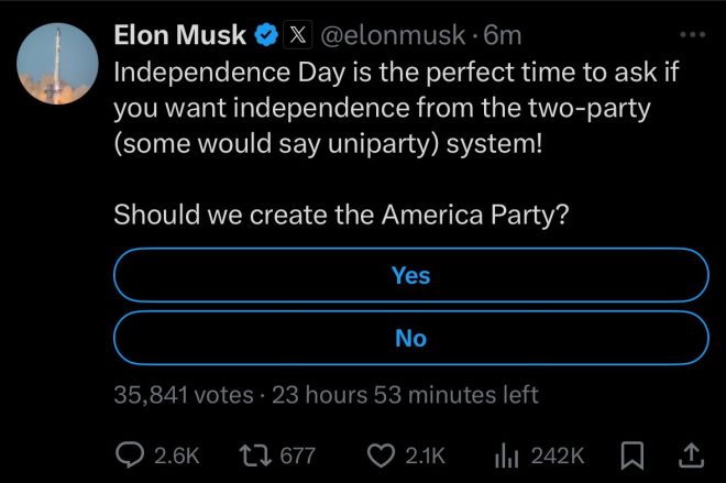 BREAKING: Elon Musk proposes new "America Party" to shake up political landscape - would you support it? — Elon Musk America Party, Independence Day third party, Political independence movement