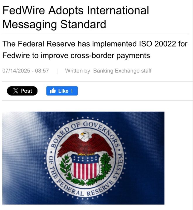 🚨BREAKING: Fedwire's ISO 20022 Sparks XRP Controversy! XRP — ISO 20022 adoption, cross-border payment solutions 2025, Fedwire updates