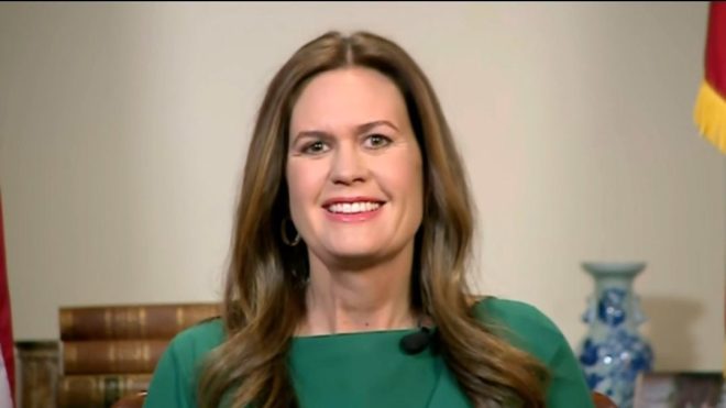 🚨BREAKING: Gov. Sarah Huckabee Sanders claims climate change is a hoax! Agree or disagree? — Climate change denial, Sarah Huckabee Sanders statement, Environmental skepticism