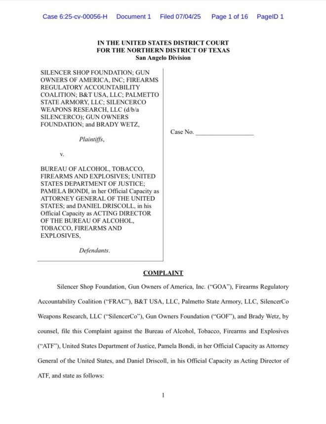 🚨BREAKING🚨 Major Lawsuit Aims to Overturn NFA This July 4th! — gun rights news, lawsuit against NFA, Independence Day gun advocacy