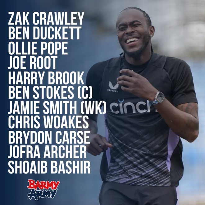 π¨ BREAKING NEWS π¨ England shocks cricket world with controversial XI for 3rd Test: Jofra Archer returns! ππ₯ #ENGvIND β
Cricket team lineup announcement
Return of Jofra Archer
Cricket match update