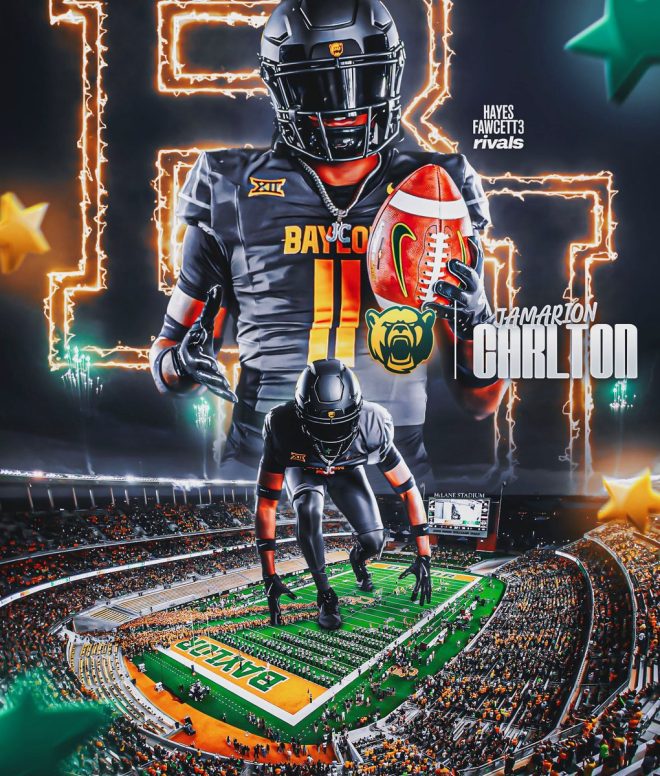 BREAKING: Top Prospect Jamarion Carlton Shocks College Football World with Baylor Commitment over Powerhouse Programs - Exclusive Interview with @rivals — Elite football recruit commits, Baylor lands top prospect, Temple native picks Baylor