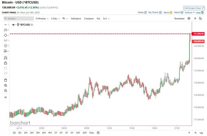 Bitcoin Surges to $121K: Market Manipulation or Reality? — Bitcoin price surge, cryptocurrency milestone 2025, $BTC historical high