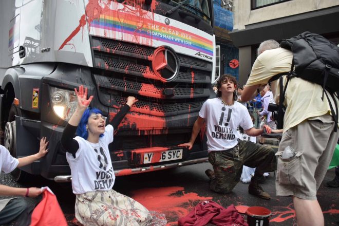 Breaking: Youth Demand CISCO's Pride Float Be Repainted!
Protests Surge Over Corporate Ties to Israeli Military — No Pride in Violence, Corporate Accountability in Activism, Protest Against Military Partnerships
