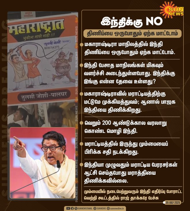 Breaking: மராட்டியத்திற்கு மட்டும் முக்கியத்துவம்?! — மராட்டி மொழி வளர்ச்சி, இந்தி எதிர்ப்பு இயக்கம், மும்பை மொழி அரசியல் 2025