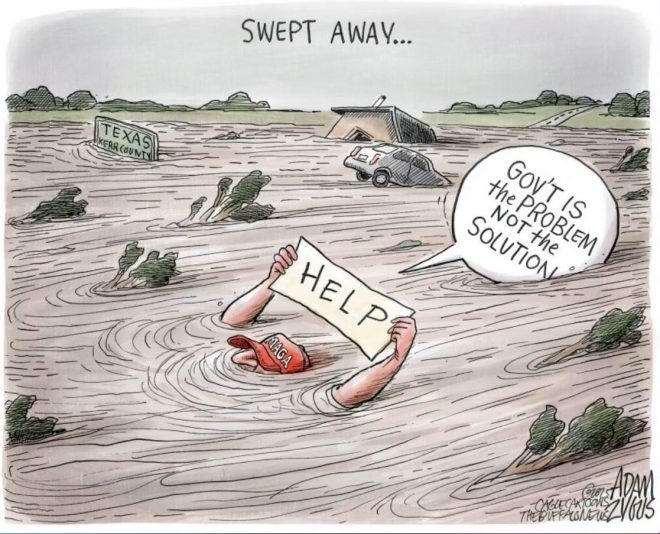 Buffalo News Cartoon Sparks Outrage: Is It Too Far? — disgraceful cartoon, Texas flood victims, political satire 2025