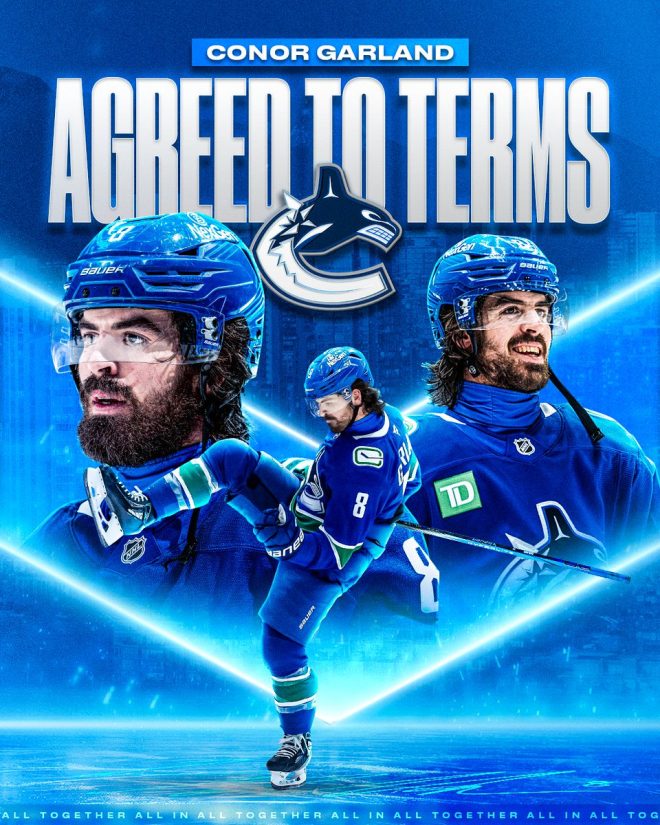 Canucks Seal Shocking Deal: Garland's $36M Contract! —  General Manager updates, Conor Garland contract details, Vancouver Canucks roster moves