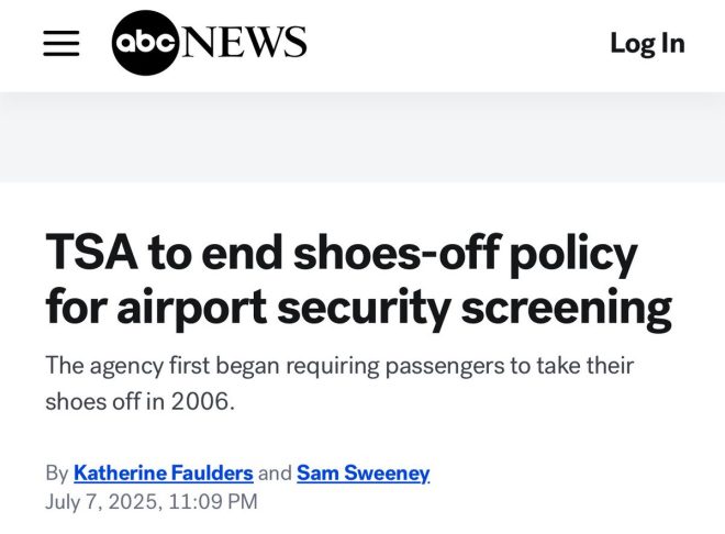 "Controversial Decision: TSA Ends Shoe Removal Requirement at Airport Security Checkpoints!" — airport security updates, TSA shoe removal policy change, travel screening adjustment