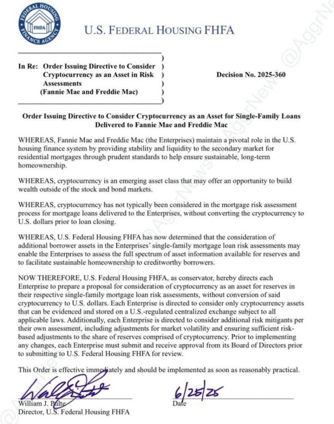 Crypto Assets in Mortgages? U.S. Housing Chief Shocks All! — cryptocurrency mortgage regulations, digital assets for home loans, Federal Housing crypto guidelines