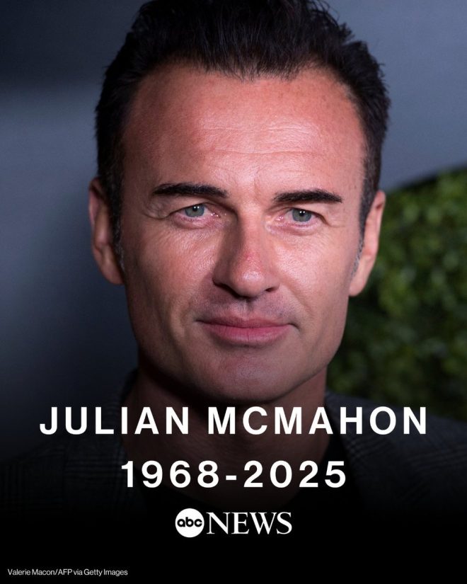 Death of Australian-American Actor Julian McMahon at 56
Tributes pour in for the beloved star after cancer battle