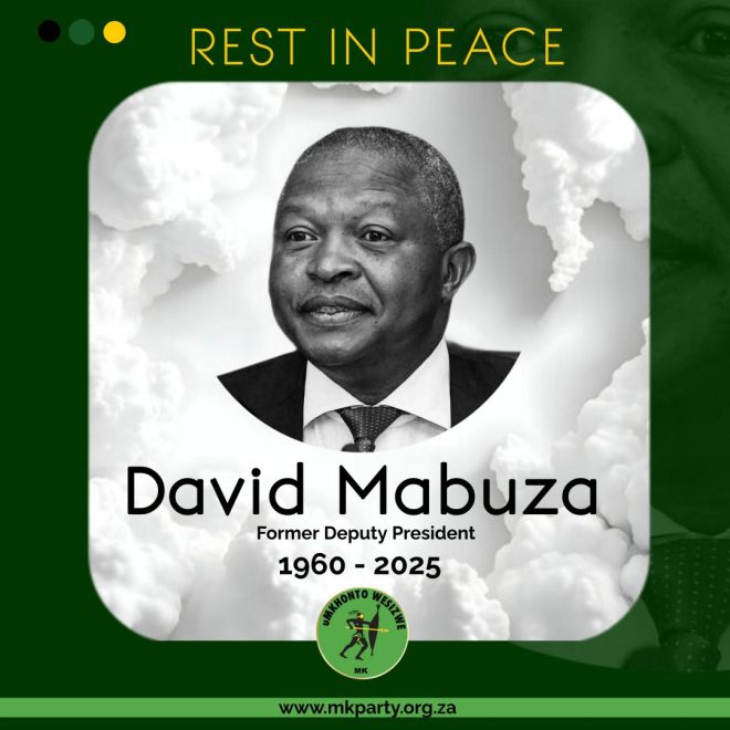 Death of Former Deputy President David Mabuza: A Deep Loss