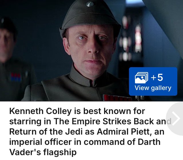 Death of Kenneth Colley: Infected in Hospital, Now Gone