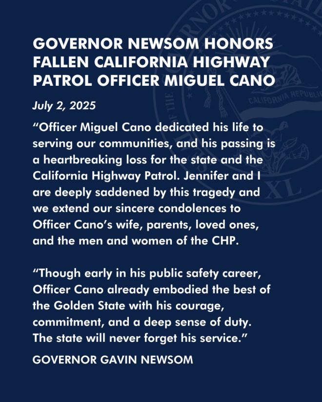 Death of Officer Miguel Cano: A Deep Loss for CHP Family