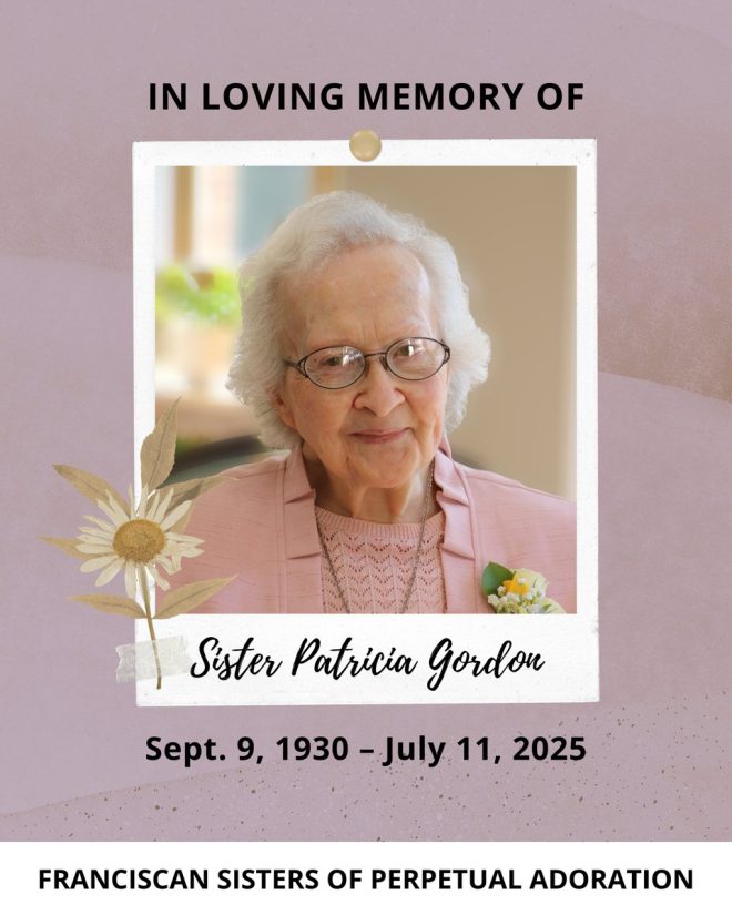 Death of Sister Patricia Gordon, 94, Cherished Religious Leader