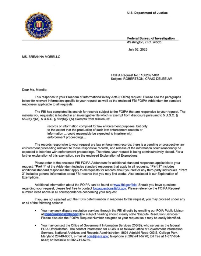 🚨EXCLUSIVE🚨 FBI's Shocking Document Denial in Utah Shooting! — Breaking News, FBI Document Release, Utah Shooting Investigation