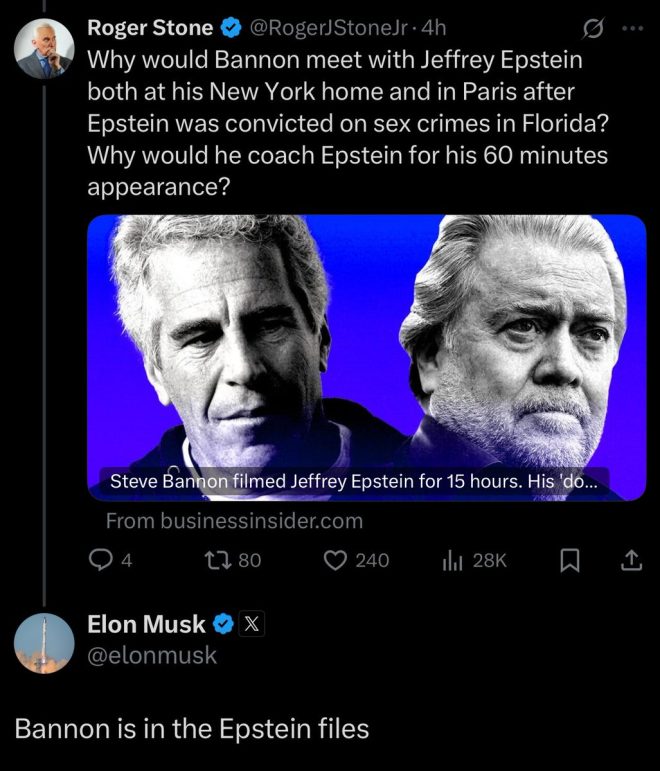 Elon Musk's Shocking Claim: Bannon Tied to Epstein Files! — Elon Musk news, Steve Bannon controversy, Epstein case updates