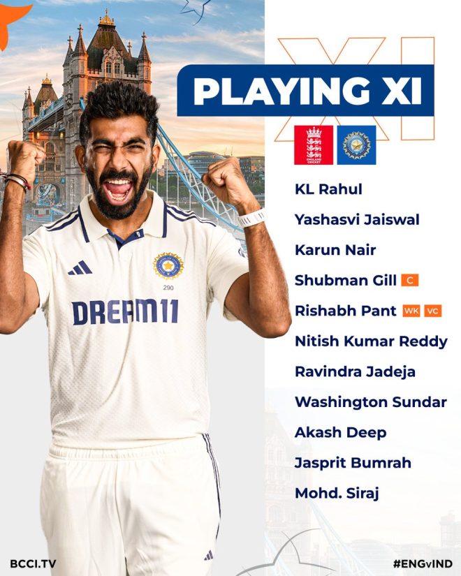 England's Bold Move: Bat First as Bumrah Returns! — Cricket Toss News, Jasprit Bumrah Team Selection, England Test Match Updates