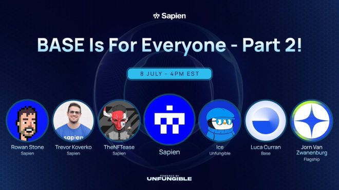 "Exclusive: Base Reveals Controversial Shift to Become the Ultimate Builder's Paradise - Find Out Why Now at 4PM EST!" —
Building a diverse community
Empowering blockchain enthusiasts
Sapien's inclusive vision
