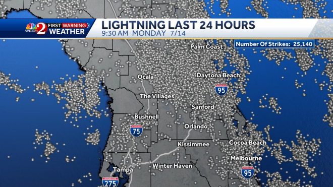 Florida's Sky Under Attack: 25,000 Lightning Strikes! — lightning strikes Florida, severe weather Florida, electrical storm news 2025