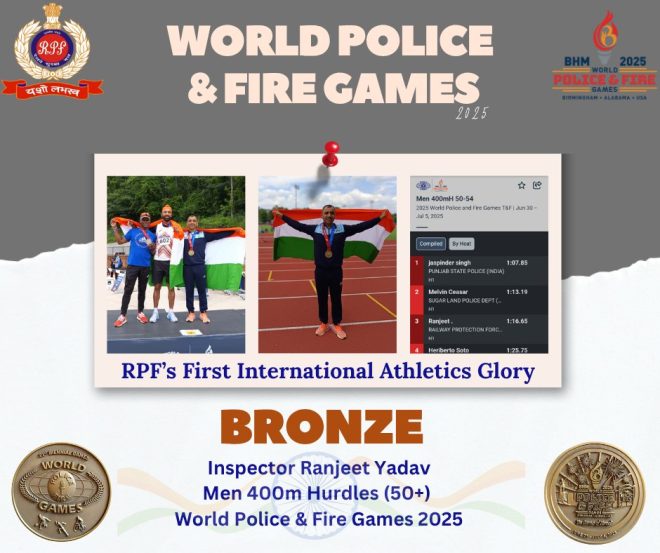 Historic Win: RPF's Ranjeet Yadav Shocks World with Bronze! — Historic sporting milestone, International athletics recognition, First-ever medal achievement
