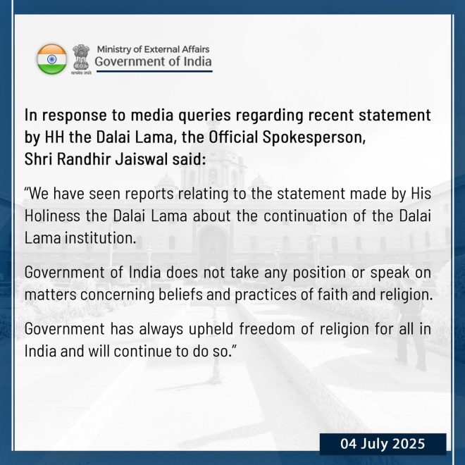 India’s Silent Support: Dalai Lama’s Controversial Take! — Indian Government Religious Freedom 2025, Dalai Lama India Support 2025, India Faith Practices Statement