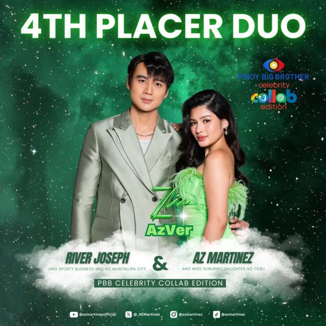 JUST IN: AZVER's Shocking Rise in PBB Collab Edition!
PBBCelebrityCollabEdition
PBBCollabTheBigNight
TeamAZVER
AZMartinez
riverjoseph
pbbcollabupdates — PBB Celebrity Collaboration 2025, Reality Show Highlights, Celebrity Duos in Competition