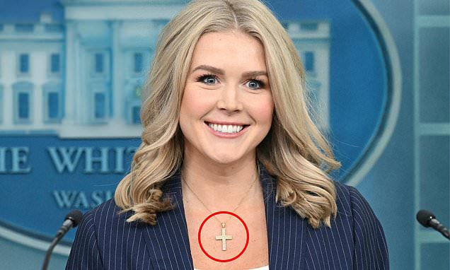 Karoline Leavitt Removes Cross While Discussing Epstein Files! — Karoline Leavitt Epstein files, Cross symbolism in politics, Controversial political gestures 2025