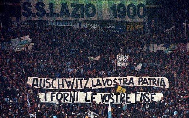 Lazio Ultras Spark Outrage with Shocking Auschwitz Banner — "Football fan extremism, Lazio Ultras controversy, Political statements in sports"