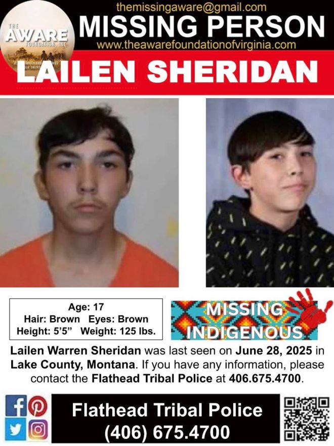 MISSING JUVENILE: Lailen Warren Sheridan Vanishes!
TheAWAREFoundationInc
Missing
MissinginMT
MissinginMontana
MontanaMissing — missing person search, juvenile disappearance, find missing youth