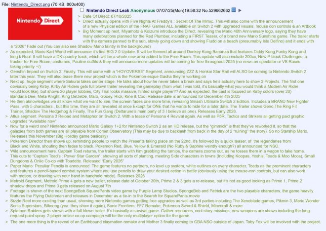Massive Nintendo Direct Leak Sparks Outrageous Speculation! — Nintendo Direct rumors, gaming industry leaks, upcoming video game announcements
