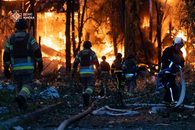 Massive Russian Airstrike: Is This the New Normal? — emergency response operations, aerial bombardment aftermath, conflict zone recovery efforts