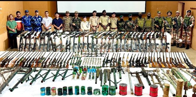 Massive Weapons Cache Discovered in Manipur's Hills! — Manipur police operations, overnight weapons recovery, security forces raids in Manipur