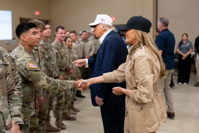 Melania's Surprise Visit: A PR Move or Genuine Support? — FLOTUS Melania Trump Texas floods 2025, President Trump military appreciation, brave troops disaster response